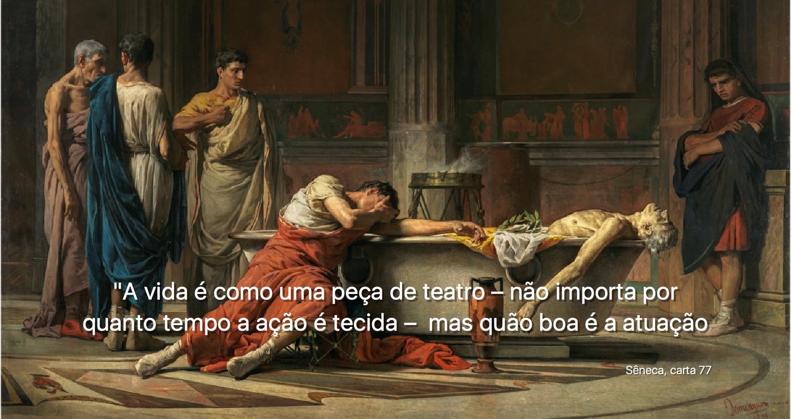 Morte de Sêneca, por Domínguez Sánchez