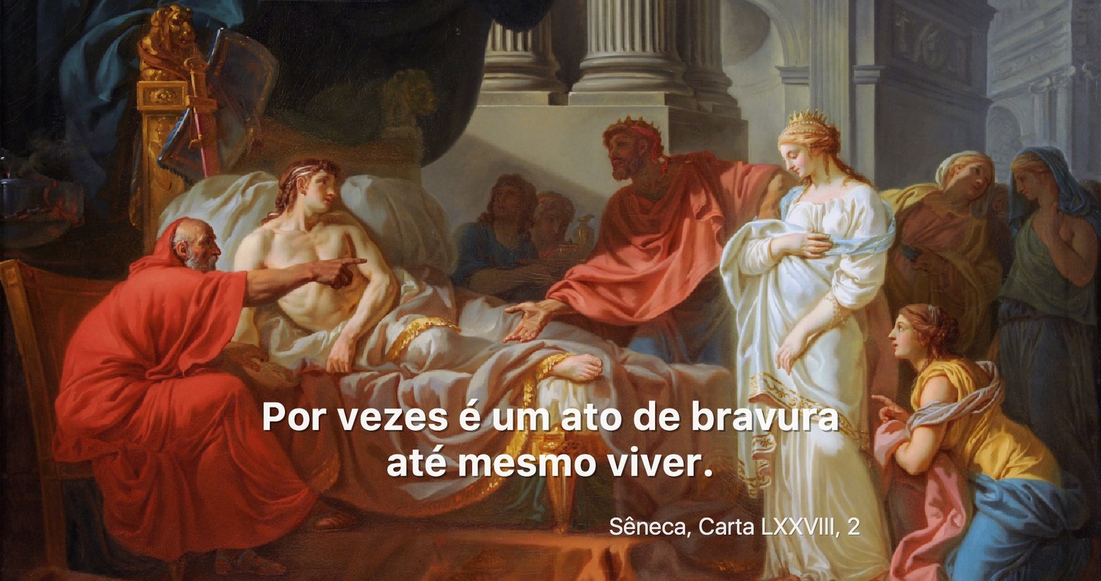 Erasistratus Descobrindo a Causa da Doença de Antiochus por Jacques-Louis David